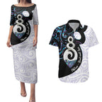 Aotearoa Pikorua Couples Matching Puletasi and Hawaiian Shirt NZ Twist - Bond And Love