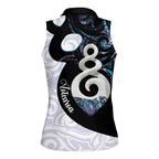 Aotearoa Pikorua Women Sleeveless Polo Shirt NZ Twist - Bond And Love