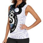 Aotearoa Pikorua Women Sleeveless Polo Shirt NZ Twist - Bond And Love
