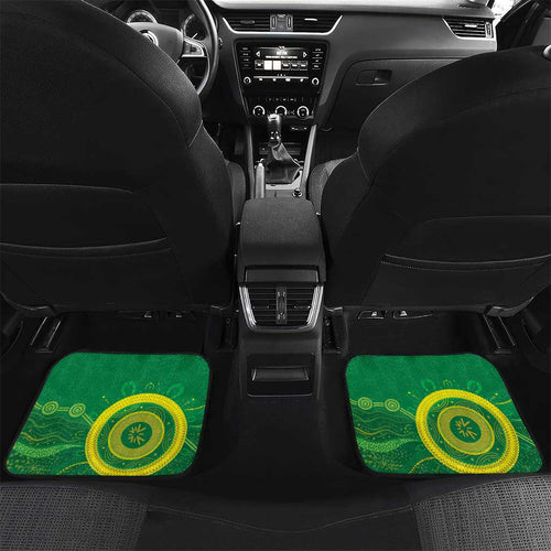 Custom Australia Lacrosse Car Mats Go Aussie Shark Aboriginal Art