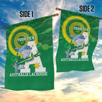 Custom Australia Lacrosse Garden Flag Go Aussie Shark Aboriginal Art