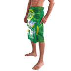 Custom Australia Lacrosse Lavalava Go Aussie Shark Aboriginal Art