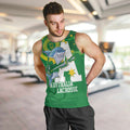 Custom Australia Lacrosse Men Tank Top Go Aussie Shark Aboriginal Art
