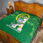 Custom Australia Lacrosse Quilt Go Aussie Shark Aboriginal Art