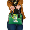 Custom Australia Lacrosse Shoulder Handbag Go Aussie Shark Aboriginal Art