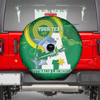 Custom Australia Lacrosse Spare Tire Cover Go Aussie Shark Aboriginal Art
