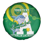 Custom Australia Lacrosse Spare Tire Cover Go Aussie Shark Aboriginal Art