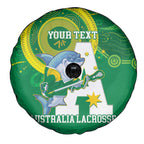 Custom Australia Lacrosse Spare Tire Cover Go Aussie Shark Aboriginal Art