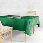 Custom Australia Lacrosse Tablecloth Go Aussie Shark Aboriginal Art