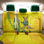Personalised Australia Lacrosse Back Car Seat Cover Go Aussie Kangaroo Dynamic Style