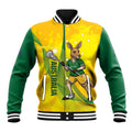 Personalised Australia Lacrosse Baseball Jacket Go Aussie Kangaroo Dynamic Style