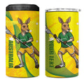 Personalised Australia Lacrosse 4 in 1 Can Cooler Tumbler Go Aussie Kangaroo Dynamic Style