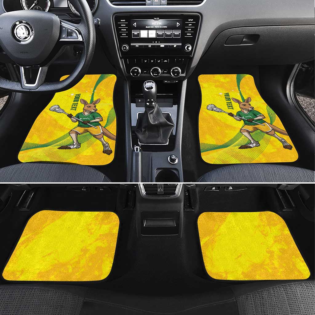 Personalised Australia Lacrosse Car Mats Go Aussie Kangaroo Dynamic Style