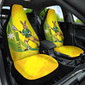Personalised Australia Lacrosse Car Seat Cover Go Aussie Kangaroo Dynamic Style