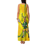 Personalised Australia Lacrosse Family Matching Tank Maxi Dress and Hawaiian Shirt Go Aussie Kangaroo Dynamic Style