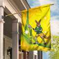 Personalised Australia Lacrosse Garden Flag Go Aussie Kangaroo Dynamic Style