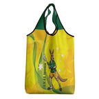 Personalised Australia Lacrosse Grocery Bag Go Aussie Kangaroo Dynamic Style
