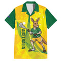 Personalised Australia Lacrosse Hawaiian Shirt Go Aussie Kangaroo Dynamic Style