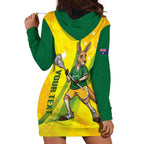 Personalised Australia Lacrosse Hoodie Dress Go Aussie Kangaroo Dynamic Style
