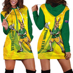 Personalised Australia Lacrosse Hoodie Dress Go Aussie Kangaroo Dynamic Style