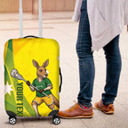 Personalised Australia Lacrosse Luggage Cover Go Aussie Kangaroo Dynamic Style