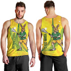 Personalised Australia Lacrosse Men Tank Top Go Aussie Kangaroo Dynamic Style