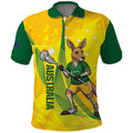 Personalised Australia Lacrosse Polo Shirt Go Aussie Kangaroo Dynamic Style