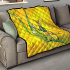 Personalised Australia Lacrosse Quilt Go Aussie Kangaroo Dynamic Style