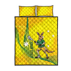 Personalised Australia Lacrosse Quilt Bed Set Go Aussie Kangaroo Dynamic Style