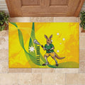 Personalised Australia Lacrosse Rubber Doormat Go Aussie Kangaroo Dynamic Style
