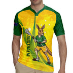 Personalised Australia Lacrosse Rugby Jersey Go Aussie Kangaroo Dynamic Style