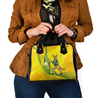 Personalised Australia Lacrosse Shoulder Handbag Go Aussie Kangaroo Dynamic Style