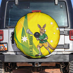 Personalised Australia Lacrosse Spare Tire Cover Go Aussie Kangaroo Dynamic Style