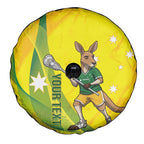 Personalised Australia Lacrosse Spare Tire Cover Go Aussie Kangaroo Dynamic Style