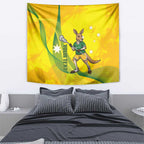 Personalised Australia Lacrosse Tapestry Go Aussie Kangaroo Dynamic Style