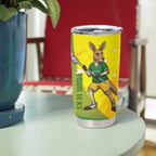 Personalised Australia Lacrosse Tumbler Cup Go Aussie Kangaroo Dynamic Style