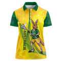 Personalised Australia Lacrosse Women Polo Shirt Go Aussie Kangaroo Dynamic Style