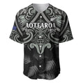 Custom New Zealand Silver Fern Rugby Baseball Jersey All Black Since 1892 Aotearoa Moko Maori