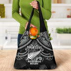 Custom New Zealand Silver Fern Rugby Grocery Bag All Black Since 1892 Aotearoa Moko Maori