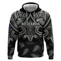 Custom New Zealand Silver Fern Rugby Hoodie All Black Since 1892 Aotearoa Moko Maori