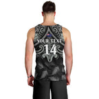 Custom New Zealand Silver Fern Rugby Men Tank Top All Black Since 1892 Aotearoa Moko Maori