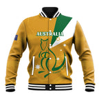 Custom Australia Rugby Baseball Jacket 2024 Wallabies Grunge Style