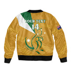 Custom Australia Rugby Bomber Jacket 2024 Wallabies Grunge Style