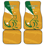 Custom Australia Rugby Car Mats 2024 Wallabies Grunge Style