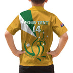 Custom Australia Rugby Hawaiian Shirt 2024 Wallabies Grunge Style