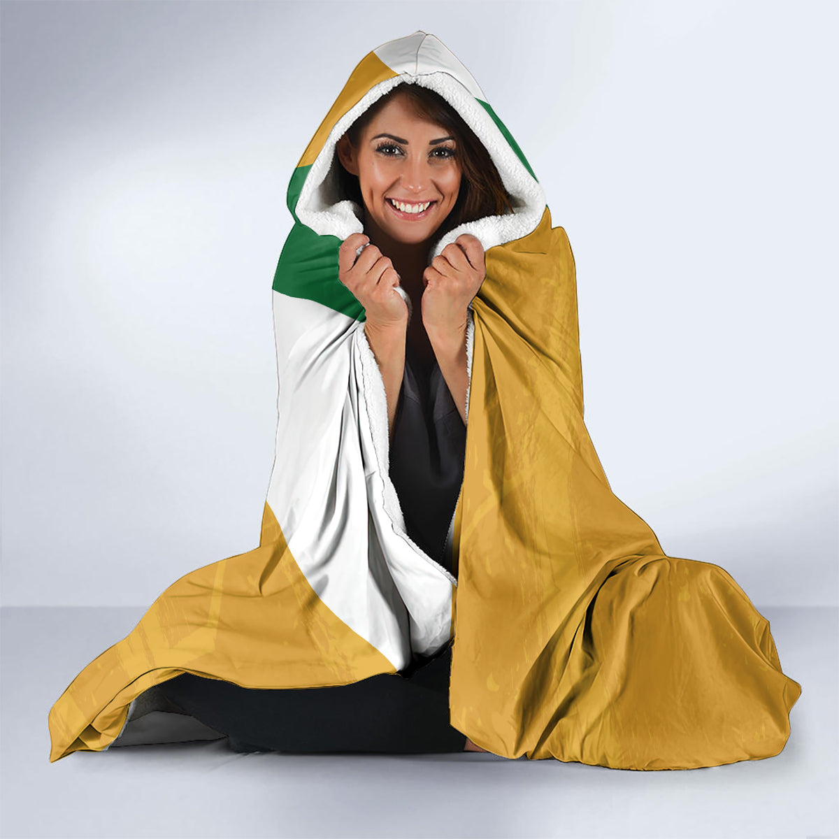 Custom Australia Rugby Hooded Blanket 2024 Wallabies Grunge Style