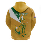 Custom Australia Rugby Hoodie 2024 Wallabies Grunge Style