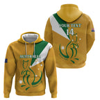 Custom Australia Rugby Hoodie 2024 Wallabies Grunge Style