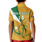 Custom Australia Rugby Kid Polo Shirt 2024 Wallabies Grunge Style