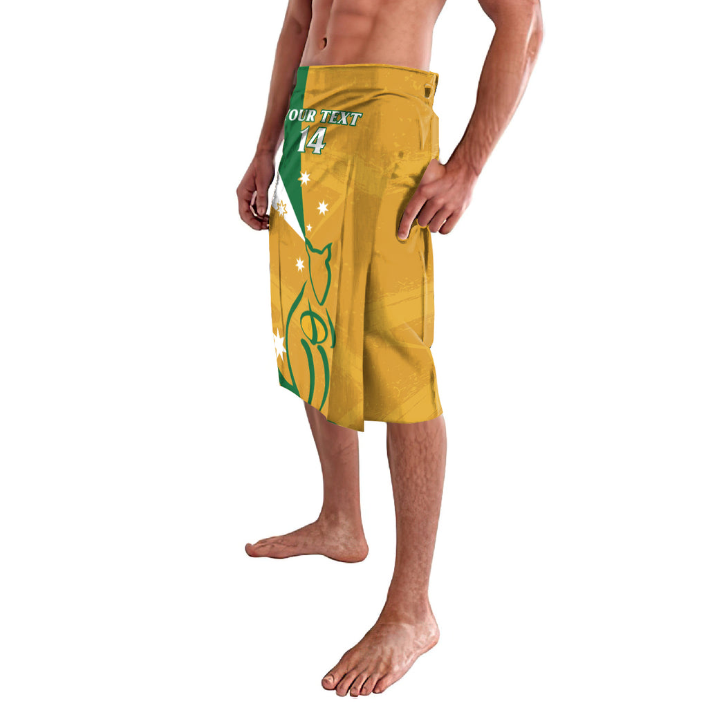 Custom Australia Rugby Lavalava 2024 Wallabies Grunge Style